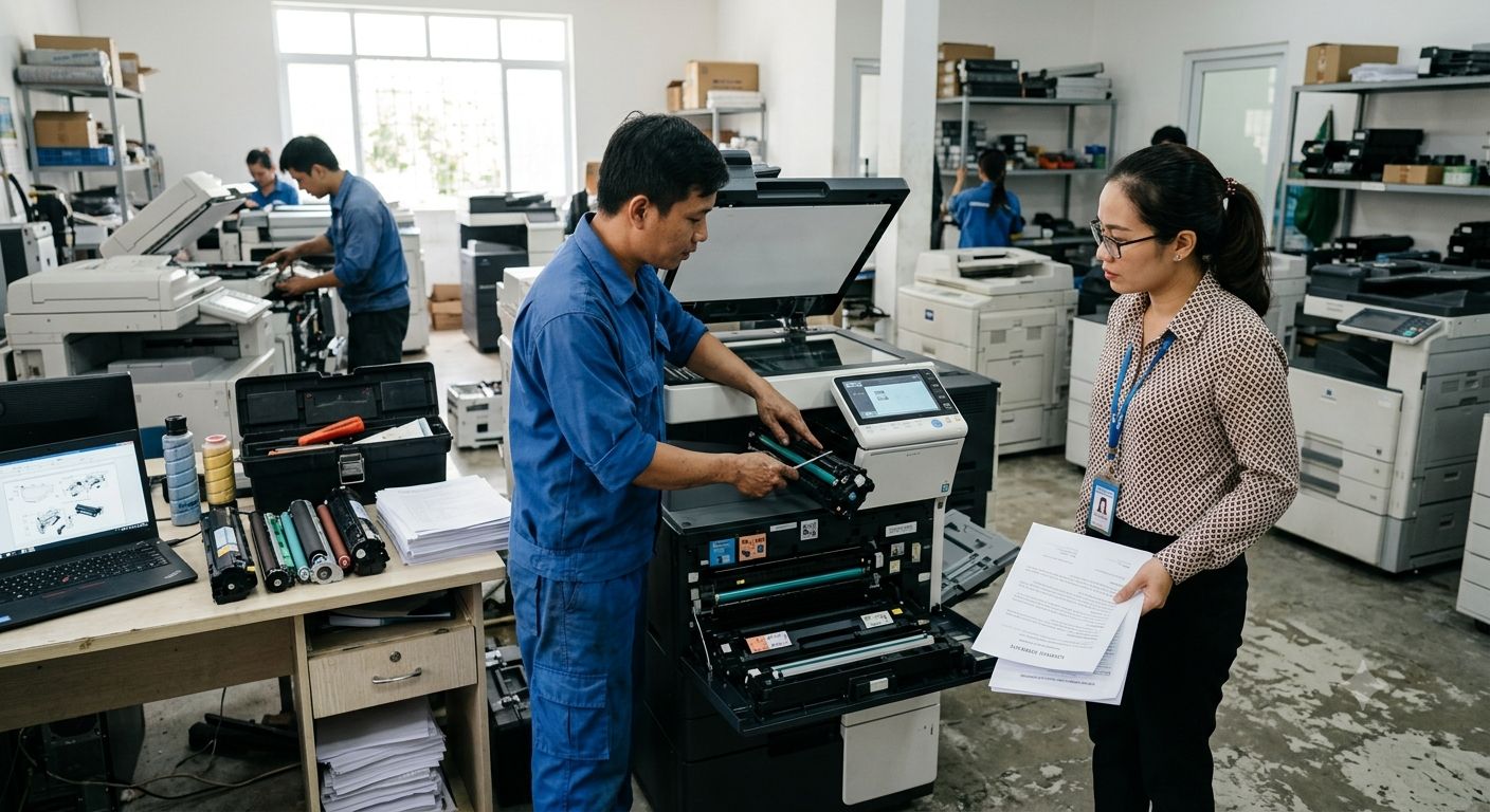 Các khoản chi phí chính cần biết khi thuê máy photocopy