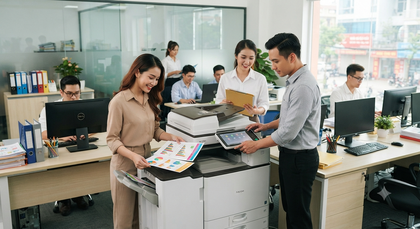 Tổng quan về nhu cầu sử dụng máy photocopy màu tại các văn phòng vừa và nhỏ