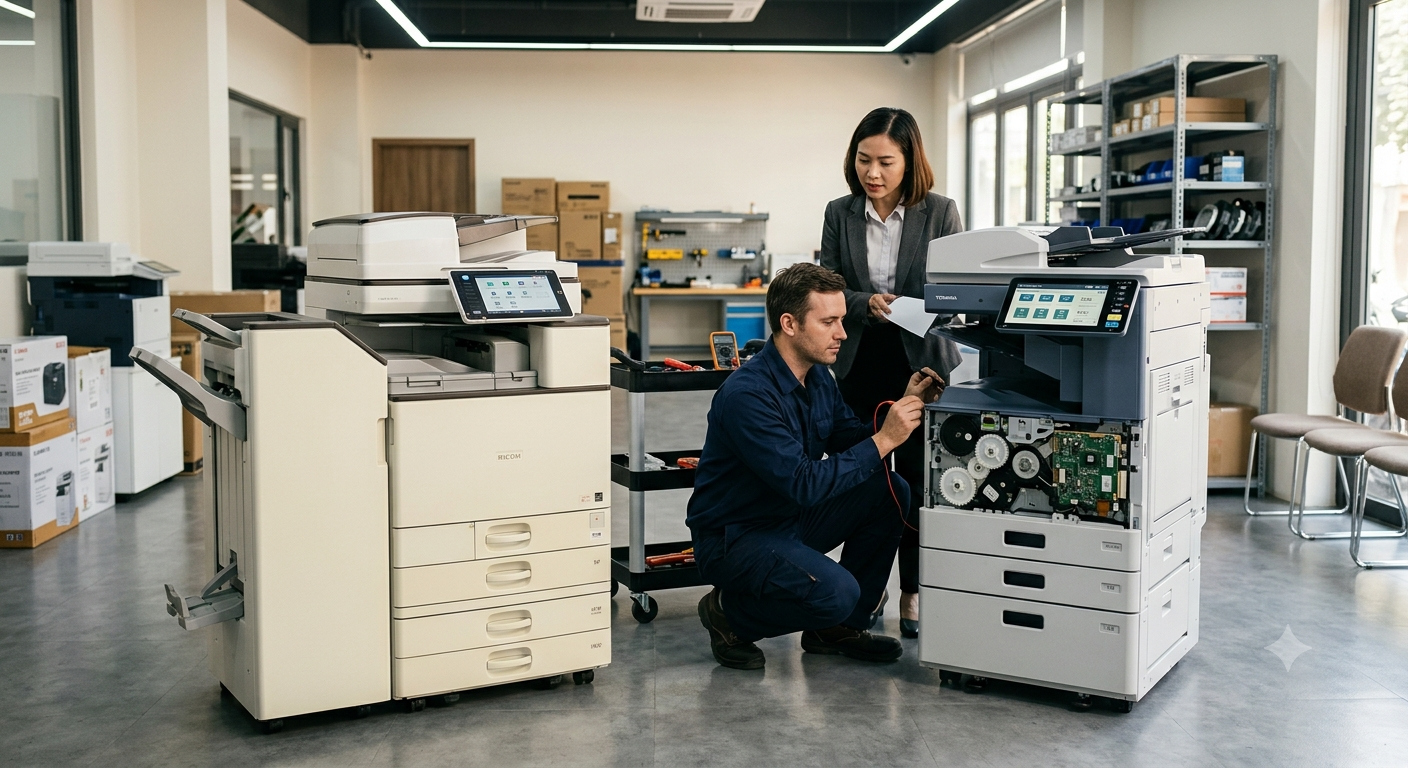 So sánh chi tiết: Ricoh và Toshiba có gì khác biệt?
